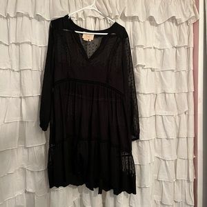 Anthropologie black dress size 10